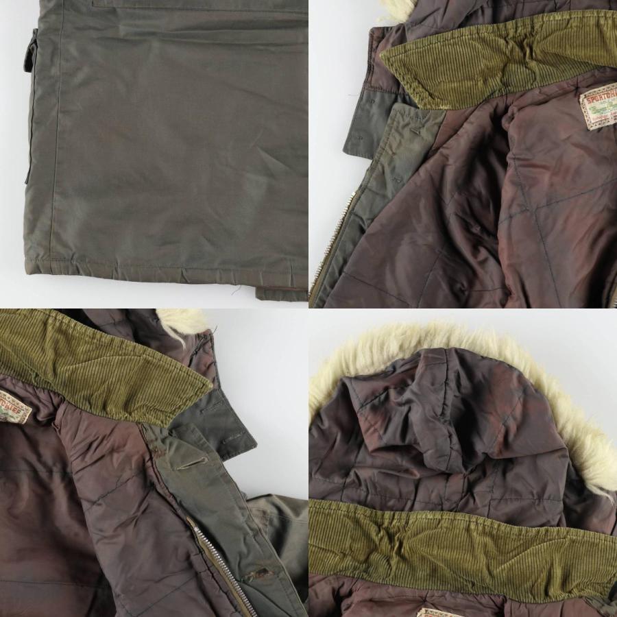 古着 70年代 SPORTCHIEF 中綿パーカー パファージャケット メンズL相当 