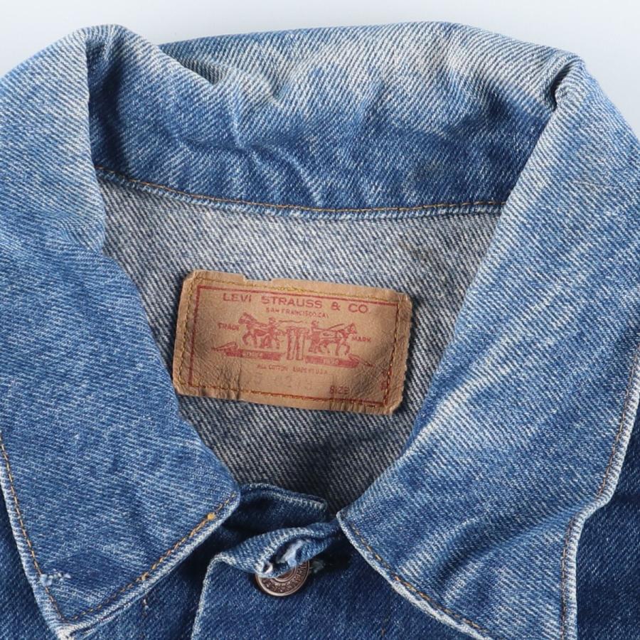 Levi's 古着 70~80年代 リーバイス 70505-0213 袖カットオフ Levi's 古着 70~80年代 リーバイス 70505-0213 袖カットオフ