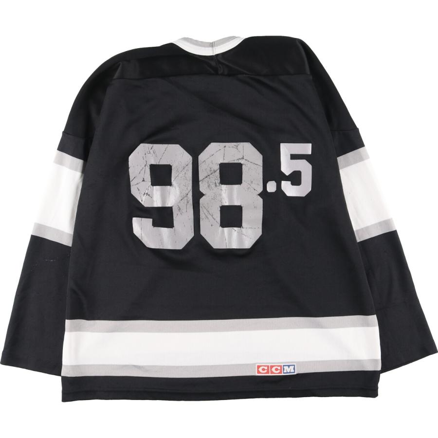 古着 90年代 CCM NHL ロサンゼルスキングス Vネック メッシュ ゲーム 