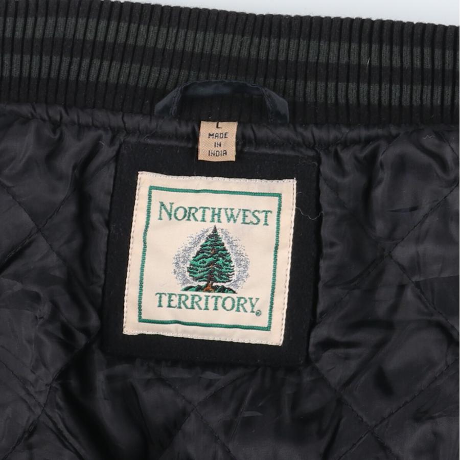 古着 NORTHWEST TERRITORY ウールスタジャン アワードジャケット バー 