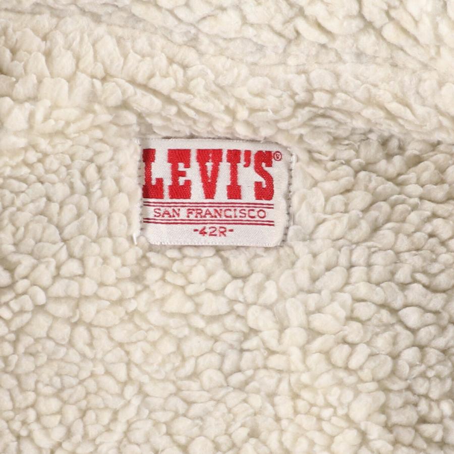 古着 80年代 リーバイス Levi's デニムボアジャケット USA製 メンズL ヴィンテージ /eaa414454｜jamtrading1｜04