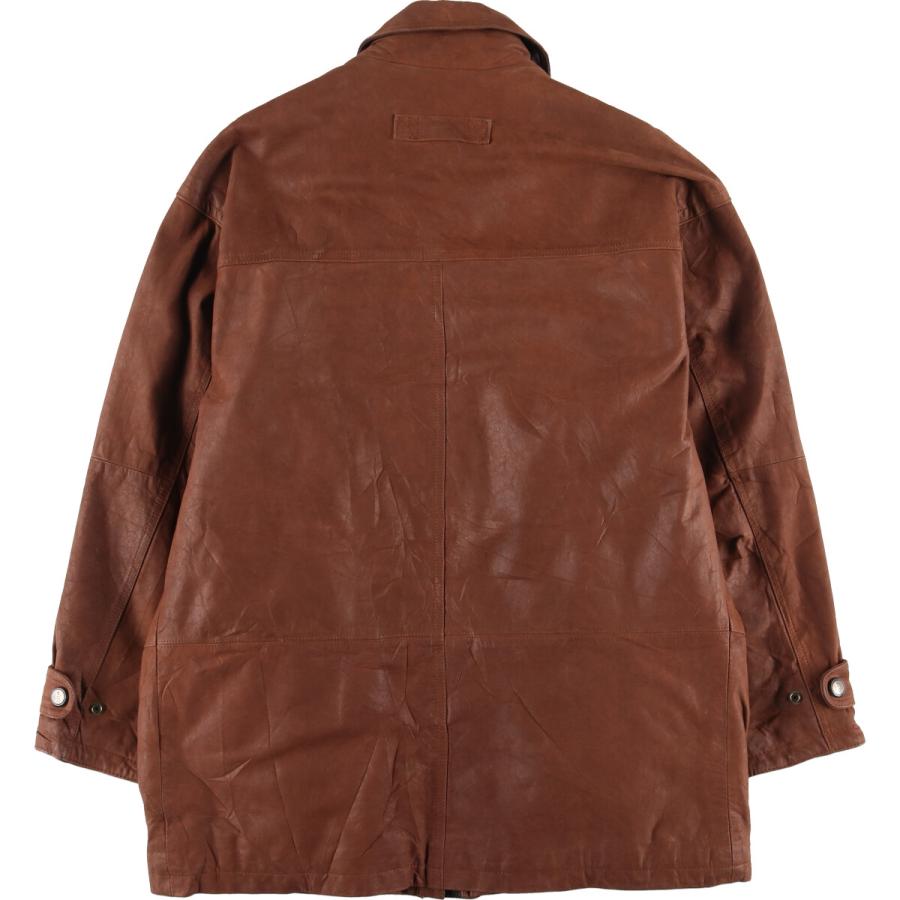 ロンドンフォグ 本革レザー レザーカーコート ヴィンテージ 古着 ロンドンフォグ LONDON FOG レザーカーコート メンズL /eaa415375