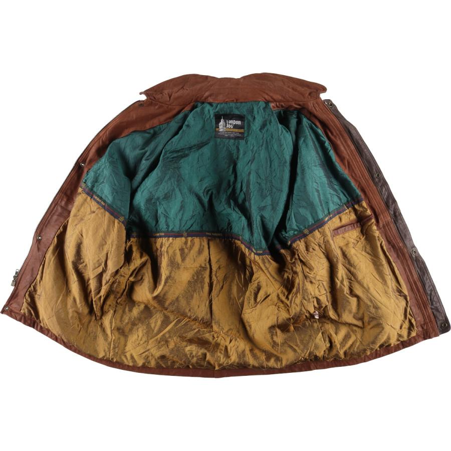 古着 ロンドンフォグ LONDON FOG レザーカーコート メンズL /eaa415375