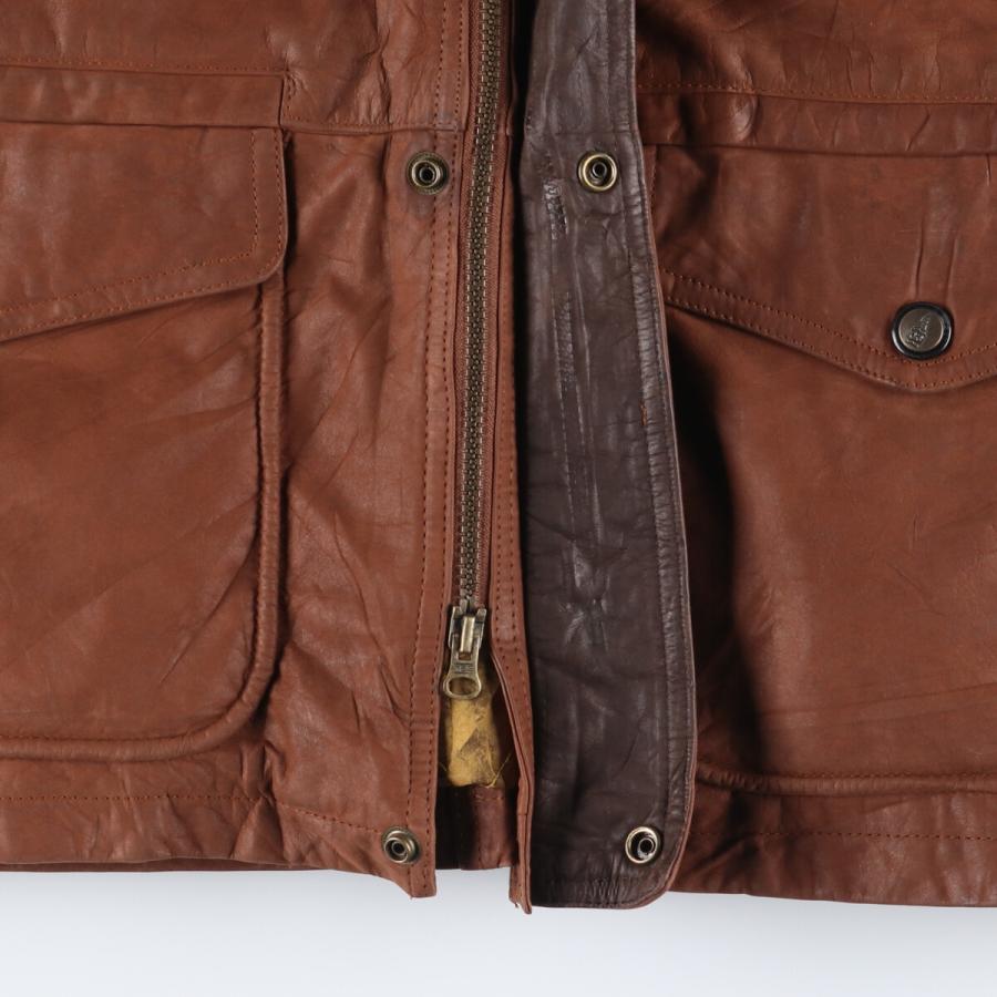 古着 ロンドンフォグ LONDON FOG レザーカーコート メンズL /eaa415375