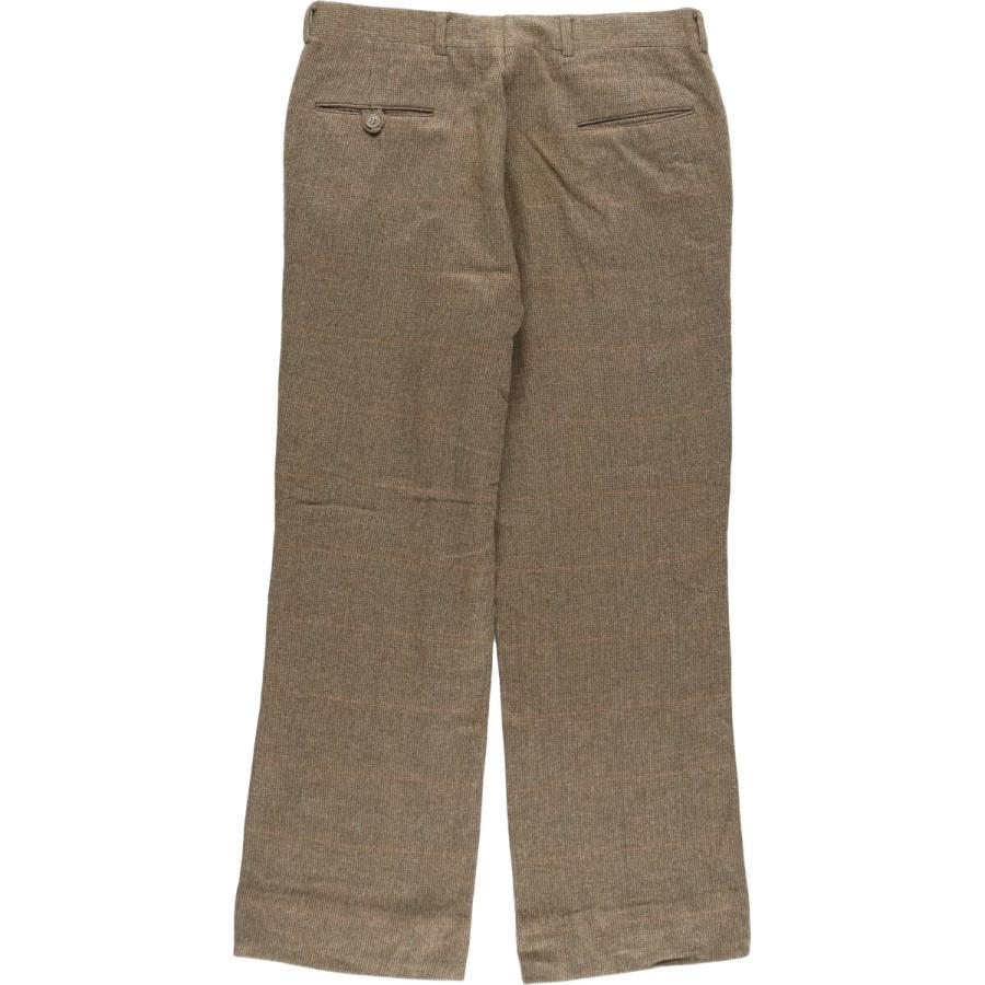 (古着)90s チェックワイドスラックス　パンツ　cityboy 古着 70～80年代 UNKNOWN チェック柄 スラックスパンツ メンズ