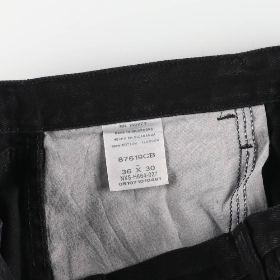 古着 ラスラー RUSTLER ブラックデニム ストレートデニムパンツ メンズ