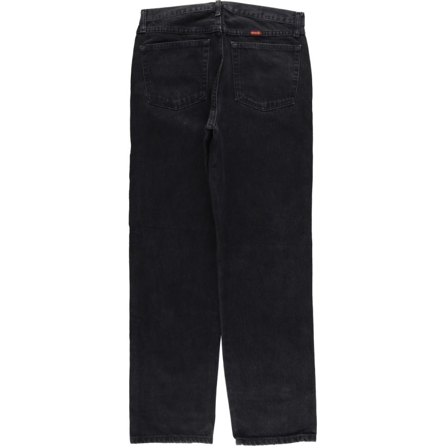 古着 ラスラー RUSTLER ブラックデニム ストレートデニムパンツ メンズ 