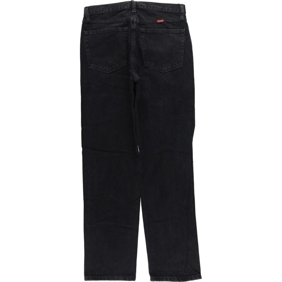 古着 ラスラー RUSTLER ブラックデニム ストレートデニムパンツ メンズw32相当/eaa417274 古着 ラスラー RUSTLER ブラックデニム ストレートデニムパンツ メンズ