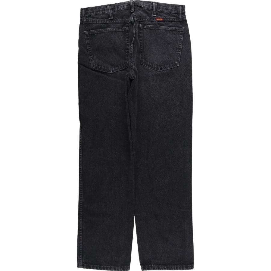 古着 ラスラー RUSTLER ブラックデニム ストレートデニムパンツ メンズw32相当/eaa417387 古着 ラスラー RUSTLER ブラックデニム ストレートデニムパンツ メンズ
