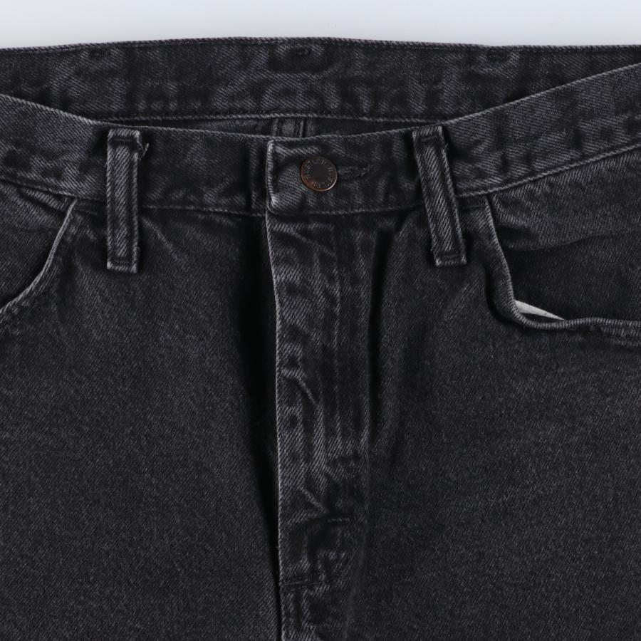 古着 ラスラー RUSTLER ブラックデニム ストレートデニムパンツ メンズw32相当/eaa417387 古着 ラスラー RUSTLER ブラックデニム ストレートデニムパンツ メンズ