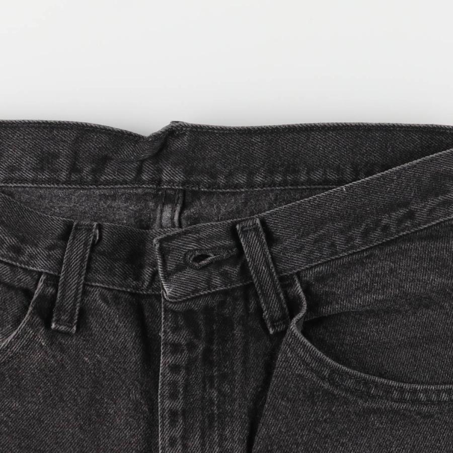 古着 ラスラー RUSTLER ブラックデニム ストレートデニムパンツ メンズ