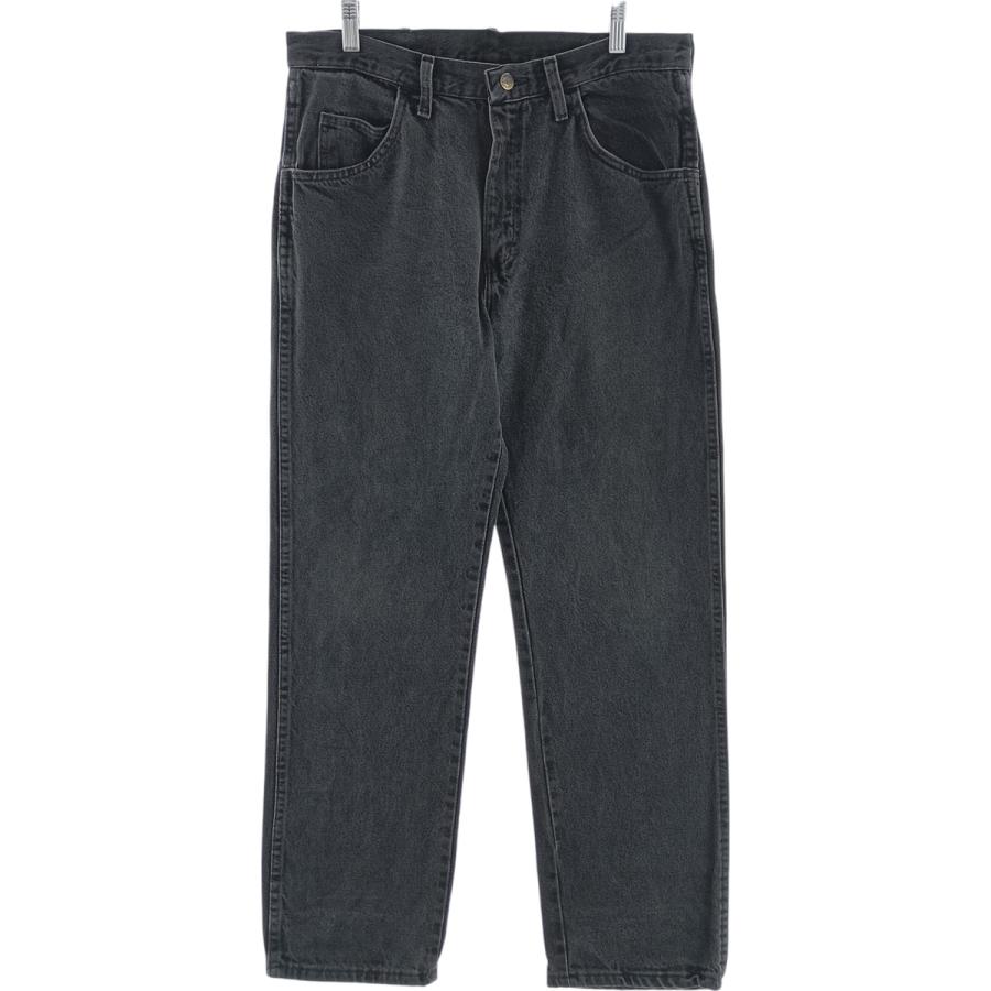 古着 ラスラー RUSTLER ブラックデニム ストレートデニムパンツ メンズ 
