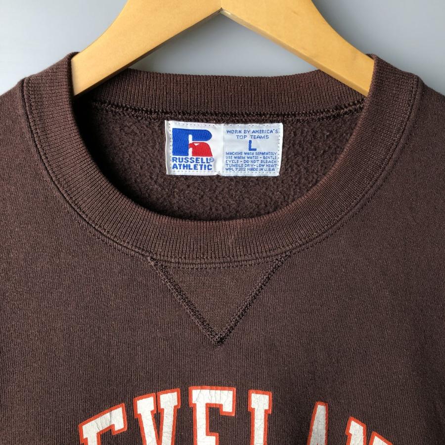 古着 90年代~ ラッセル NFL クリーブランドブラウンズ プリント