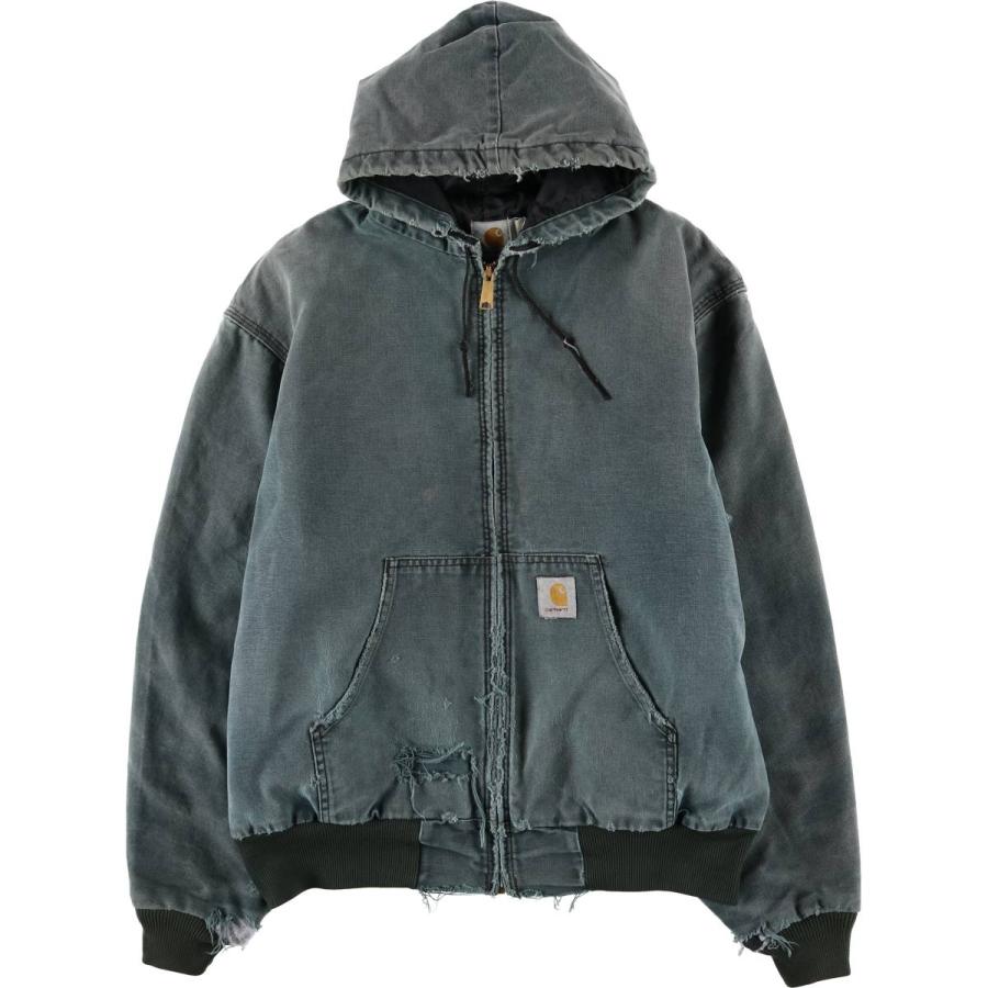 Carhartt カーハート メキシコ製 アクティブジャケット XL相当 茶 00s メキシコ製 carharttカーハート 裏サーマル ダック地