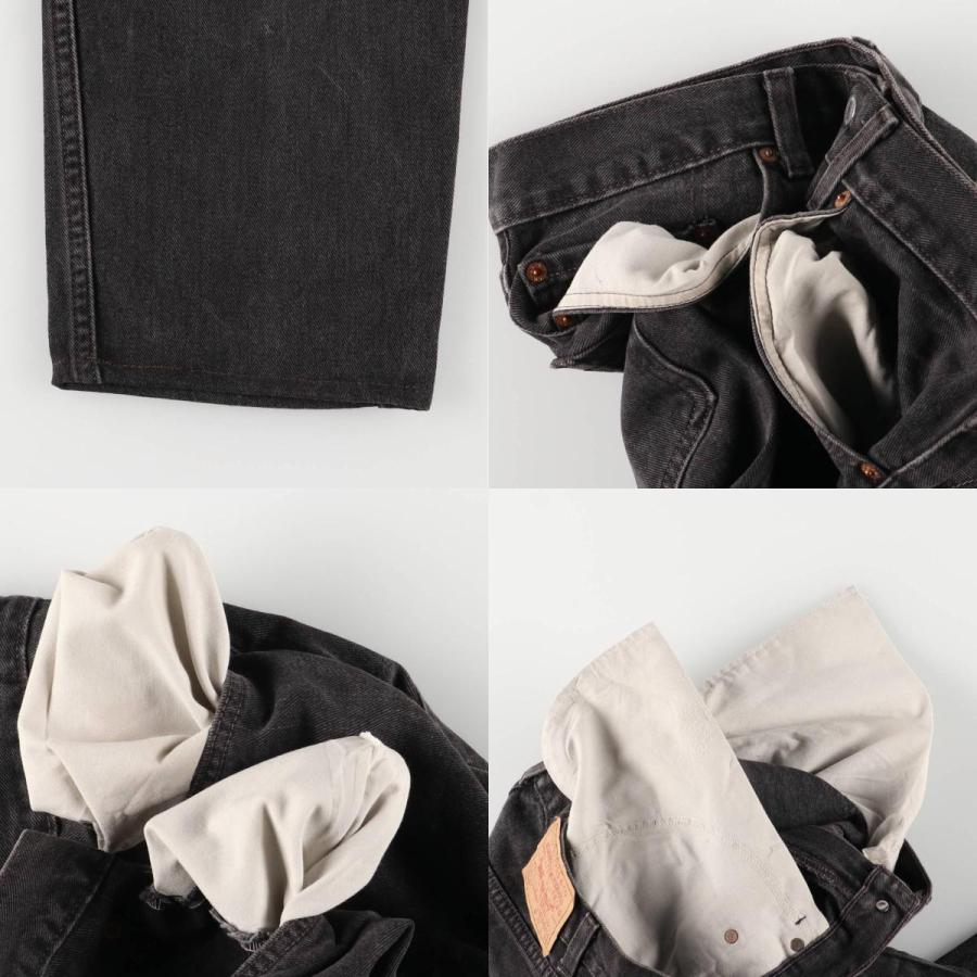 古着 リーバイス Levi's ブラックデニム テーパードデニムパンツ USA製 メンズw35相当/evb032787 パンツ 古着 リーバイス Levi's ブラックデニム テーパードデニム
