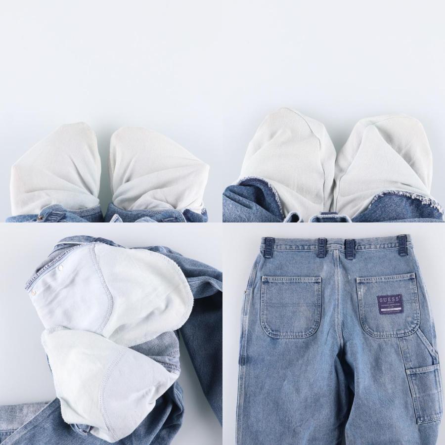 古着 90年代 ゲス Guess JEANS デニムペインターパンツ メンズw33相当 ヴィンテージ /eaa419626 【ss2601_30】