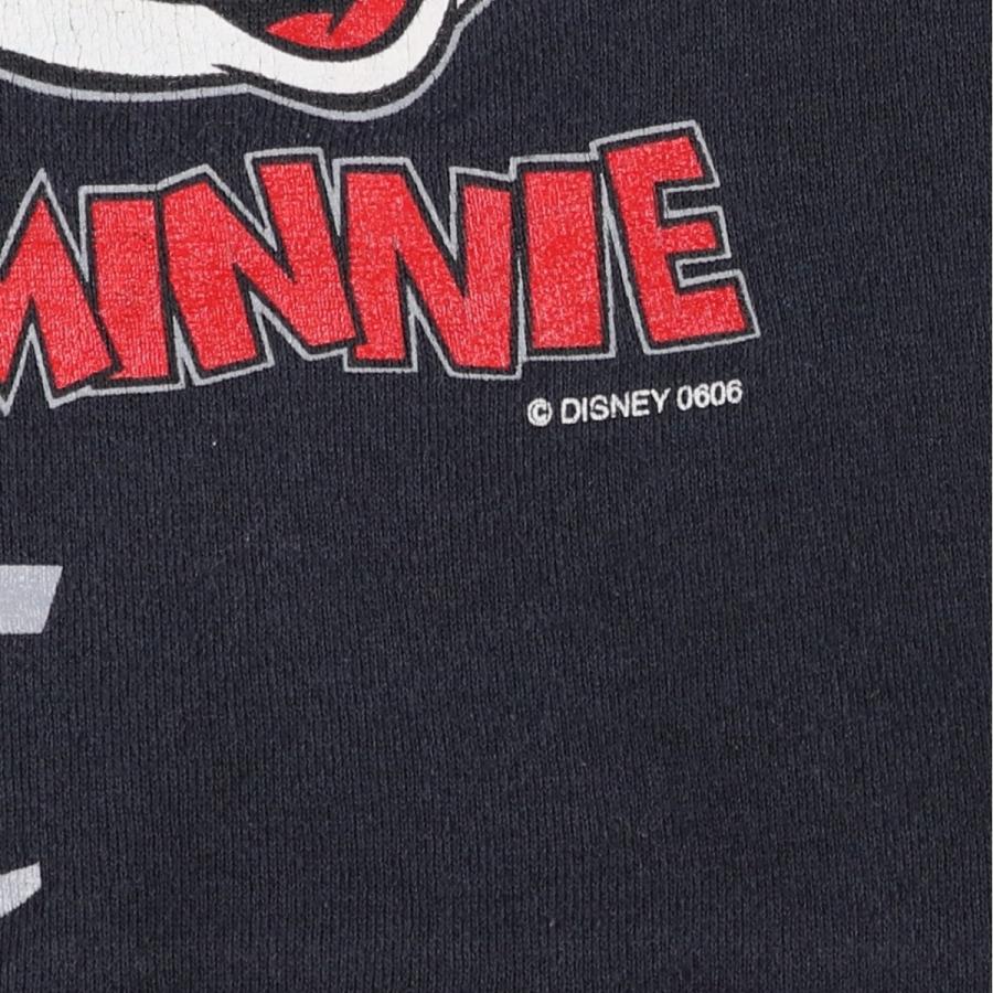 古着 90年代 MICKEY UNLIMITED MINNIE MOUSE ミニーマウス クロップド丈 キャラクタースウェットシャツ トレーナー USA製 レディースS相当 ヴィンテージ/eaa419931 古着 90年代 MICKEY UNLIMITED ミニーマウス クロップド丈