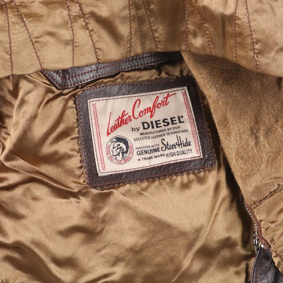 DIESEL（ディーゼル） 古着 ダブルライダースジャケット メンズL