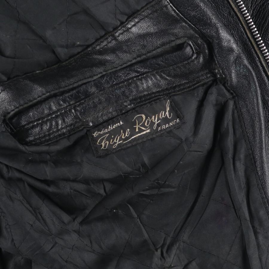 古着 Muroto セミダブルライダースジャケット フランス製 メンズS  