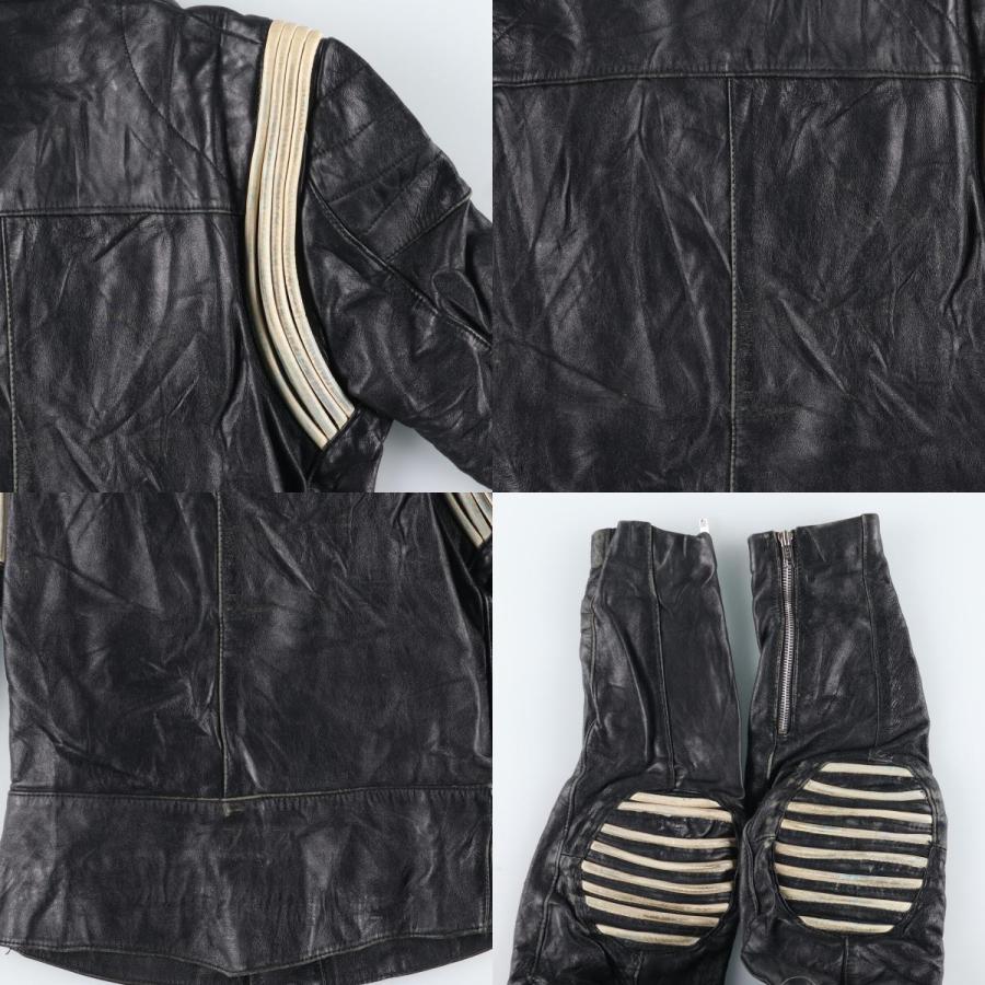 古着 Muroto セミダブルライダースジャケット フランス製 メンズS  