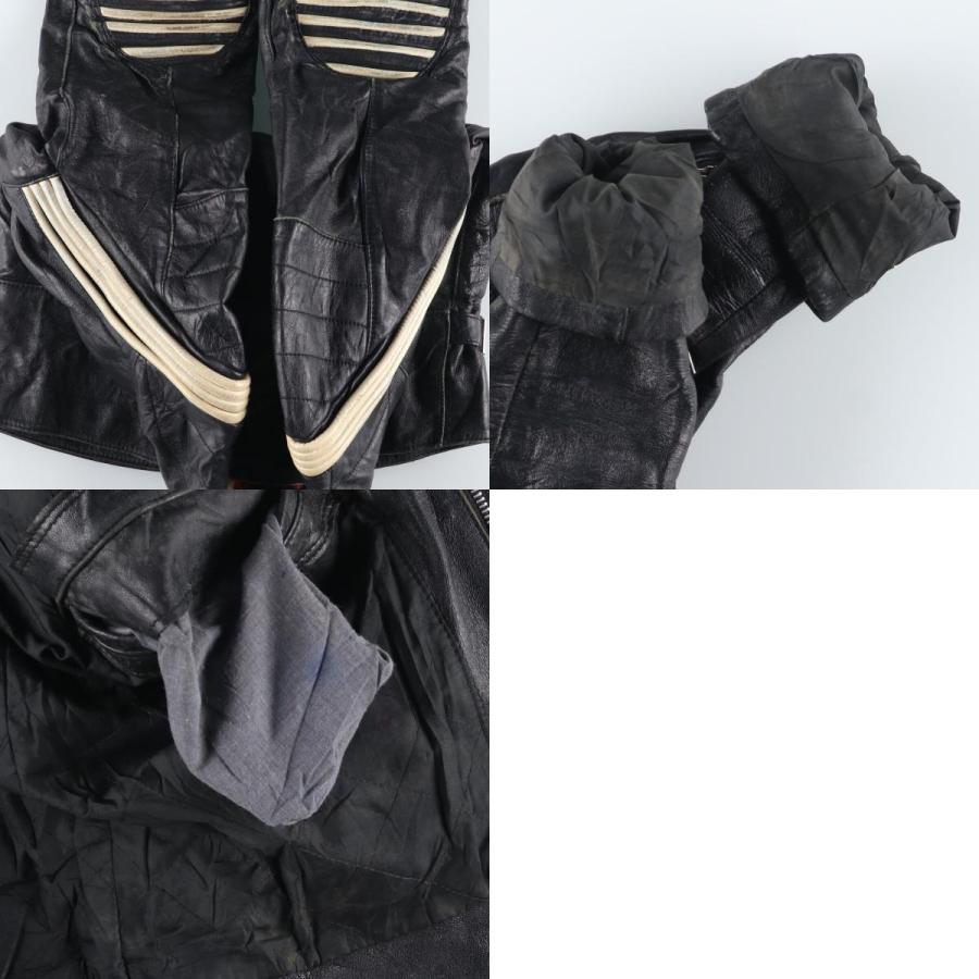 古着 Muroto セミダブルライダースジャケット フランス製 メンズS  