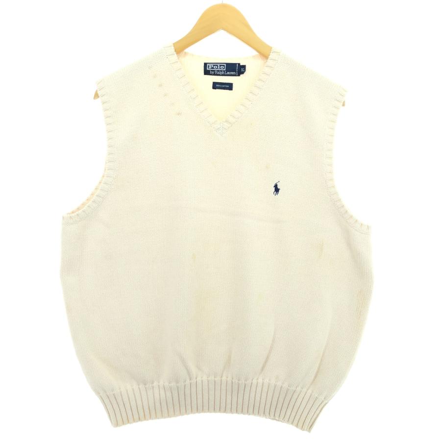 古着 ラルフローレン Ralph Lauren POLO by Vネック コットン