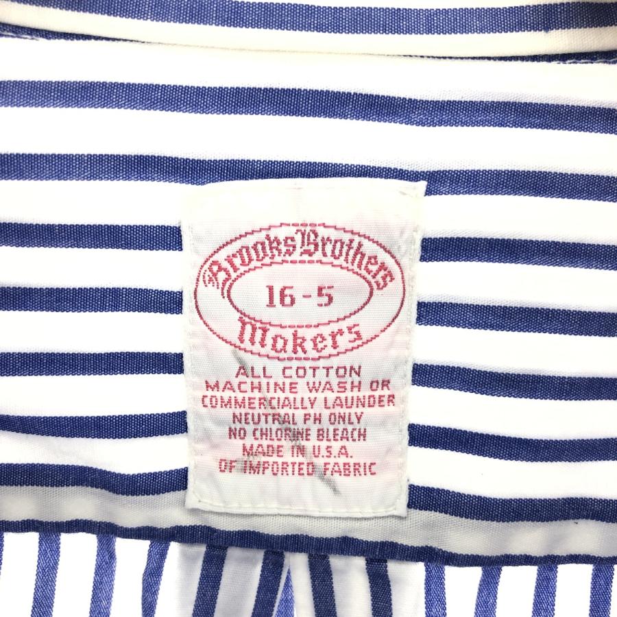 古着 90年代 ブルックスブラザーズ Brooks Brothers MAKERS 長袖 ボタンダウンストライプシャツ USA製 メンズL ヴィンテージ /eaa422653｜jamtrading1｜03