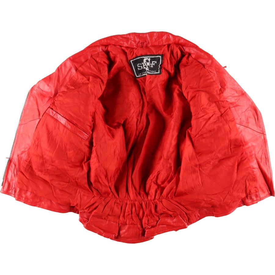 古着 SHAF アメジャン フリンジ付き ダブルライダースジャケット  