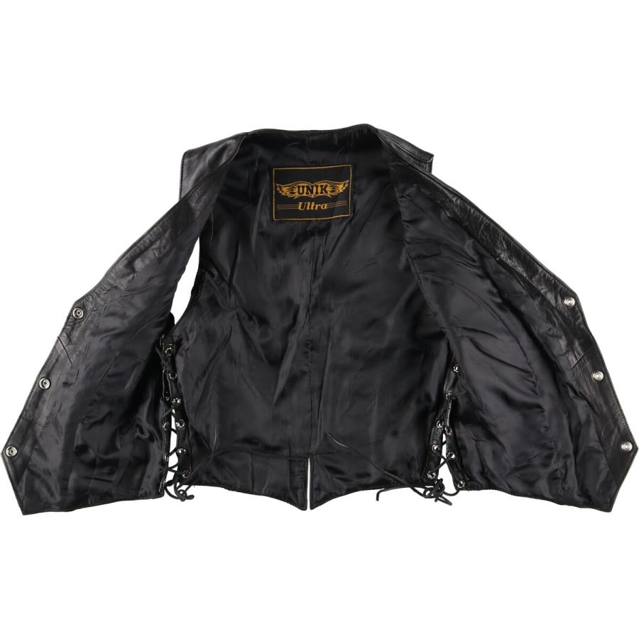 古着 UNIK レザーベスト レディースS /eaa423698 【SS2409_10 
