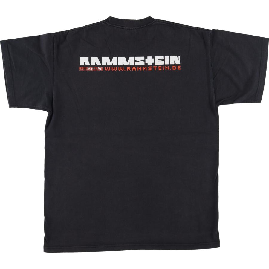 フルーツオブザルーム ラムシュタイン 両面プリントバンドTシャツ FRUIT OF THE LOOM 古着 00年代 フルーツオブザルーム RAMMSTEIN