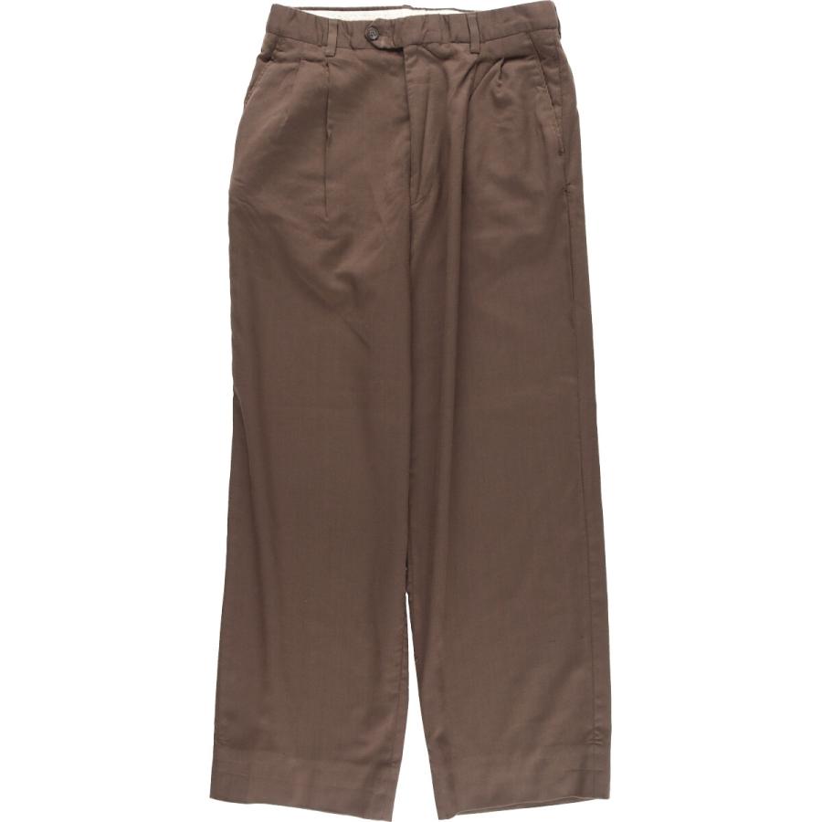 古着 90年代 PRONTO UOMO ツータック ウールパンツ スラックス