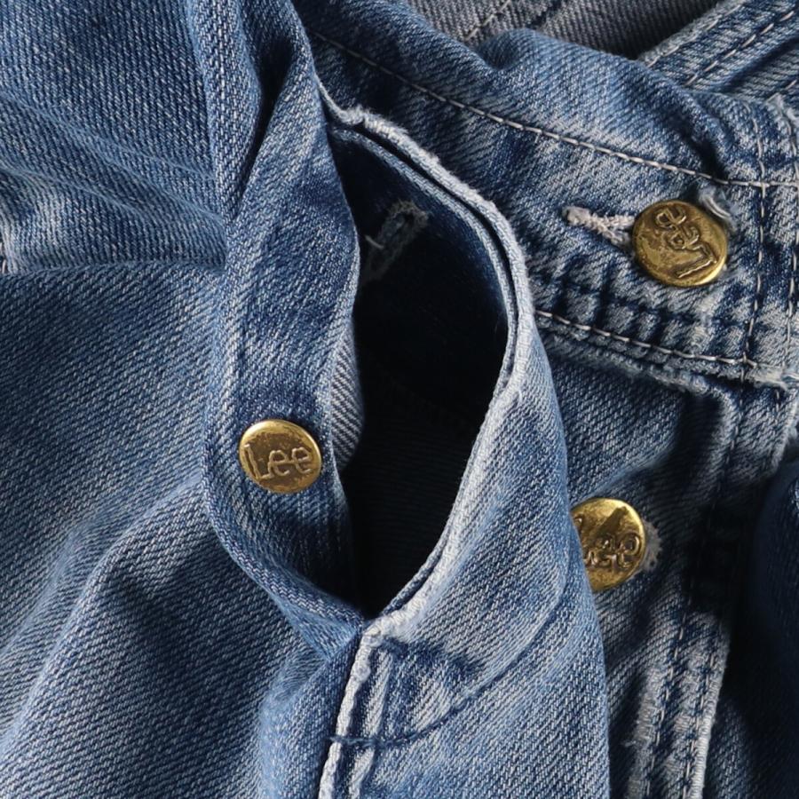 Z113【90s】【W34】LEE オーバーオール デニム インディゴ メンズ Z113