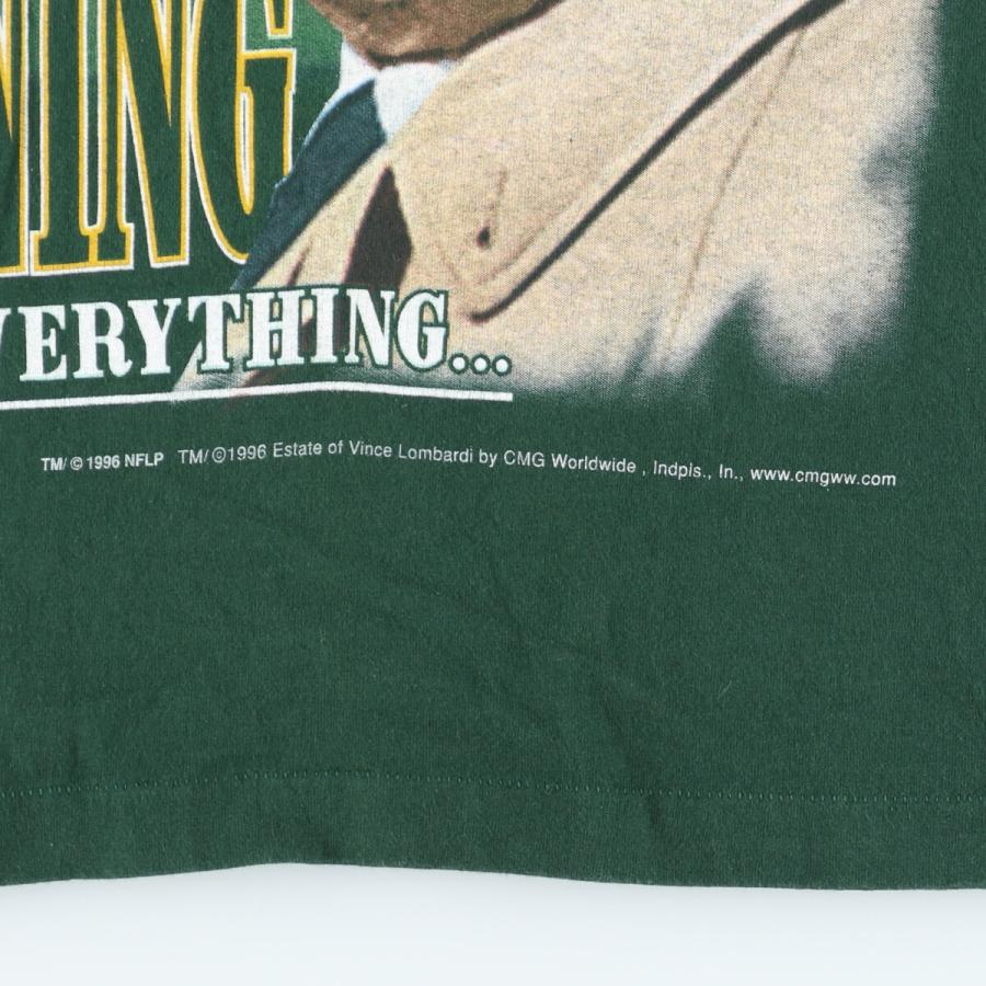 古着 90年代 PRO PLAYER NFL GREEN BAY PACKERS グリーンベイパッカーズ 大判プリント プリントTシャツ USA製 メンズL  ヴィンテージ /eaa427918｜jamtrading1｜04