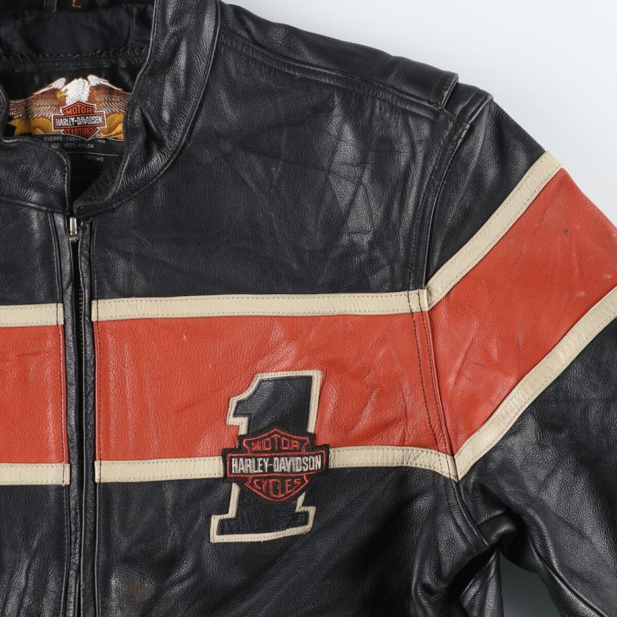 稀少 HARLEY DAVIDSON 115周年 シングルライダースジャケット 稀少 HARLEY DAVIDSON 115周年 シングルライダースジャケット