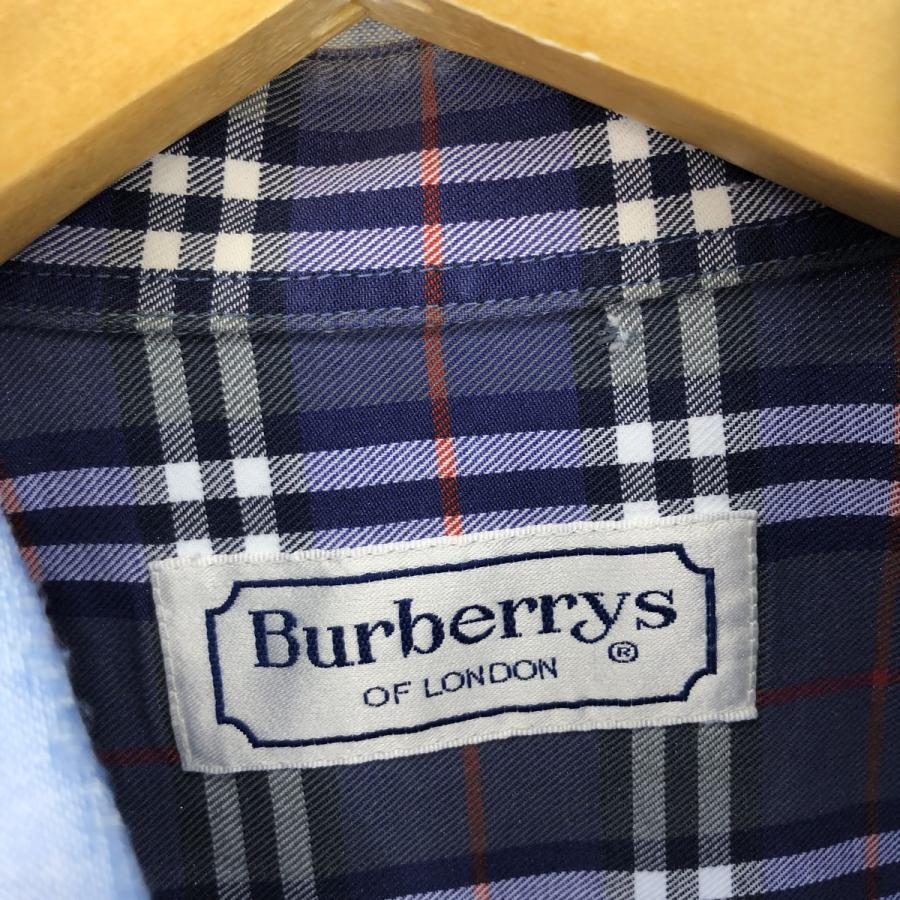 古着 80年代 バーバリー Burberry's LONDON 長袖 ボタンダウンシャツ メンズL ヴィンテージ /eaa428868｜jamtrading1｜03