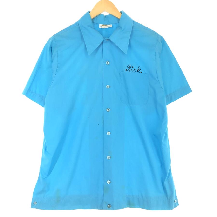 70’s King Louie ボーリングシャツ Mサイズ US 古着 70s King louie ”toyota” 刺繍 ボーリングシャツ vintage 古着