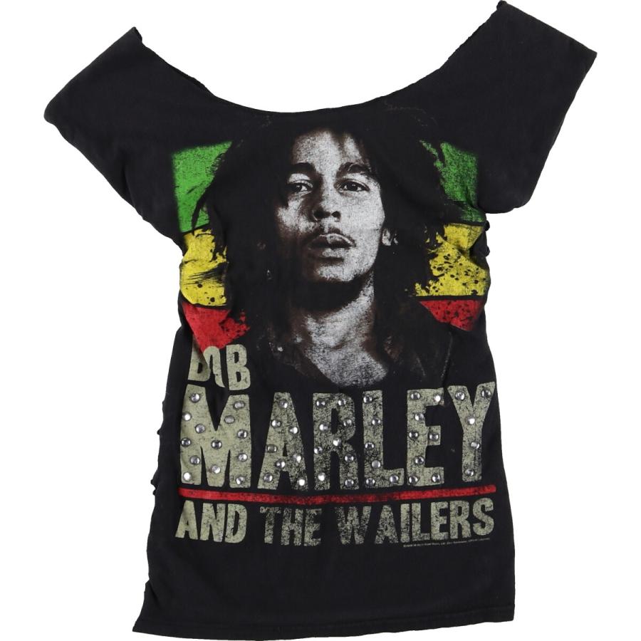 古着 BOB MARLEY ボブマーリー リメイク ノースリーブ カットオフ バンドTシャツ バンT レディースM相当 /eaa430035 古着 BOB MARLEY ボブマーリー リメイク ノースリーブ カット