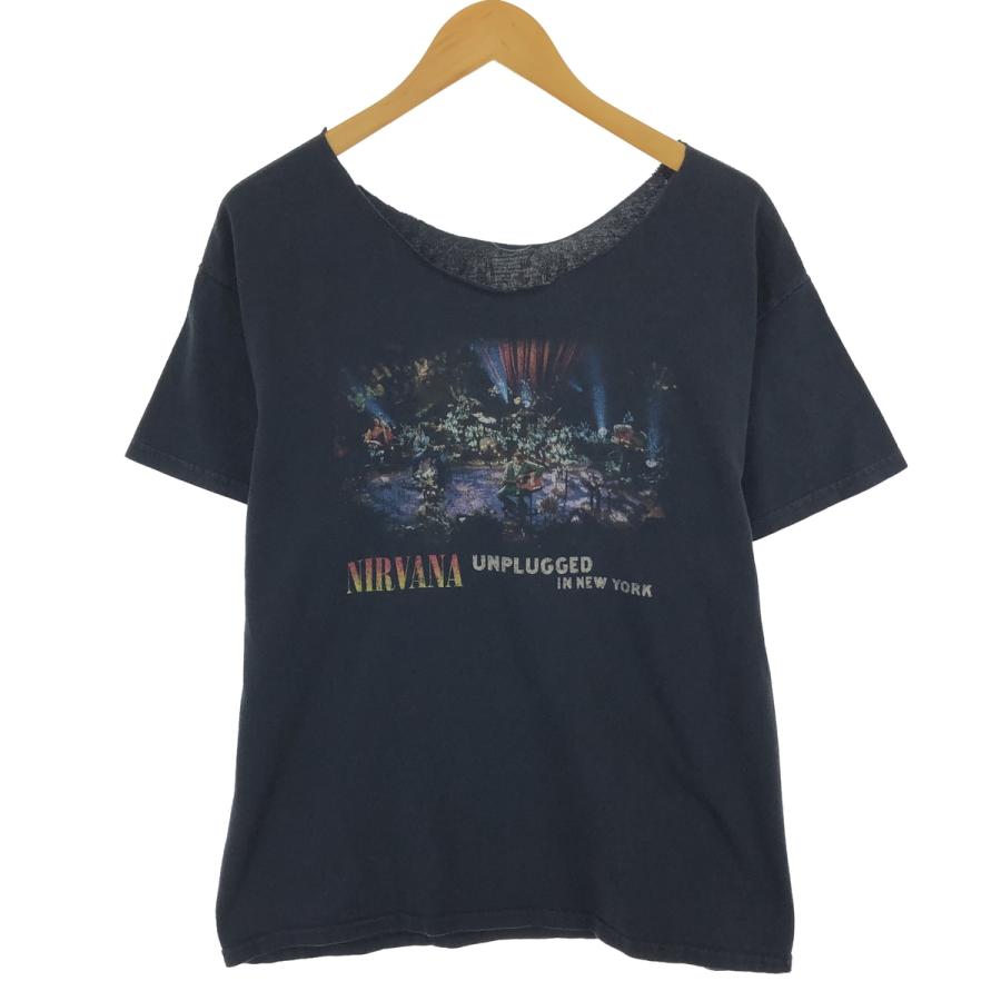 古着 NIRVANA ニルヴァーナ カットオフ バンドTシャツ バンT USA