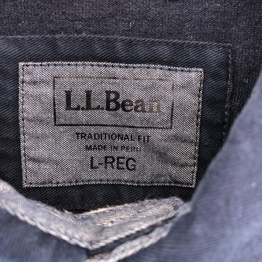 古着 エルエルビーン L.L.Bean TRADITIONAL FIT 長袖 ラガーシャツ メンズL /eaa430839｜jamtrading1｜03