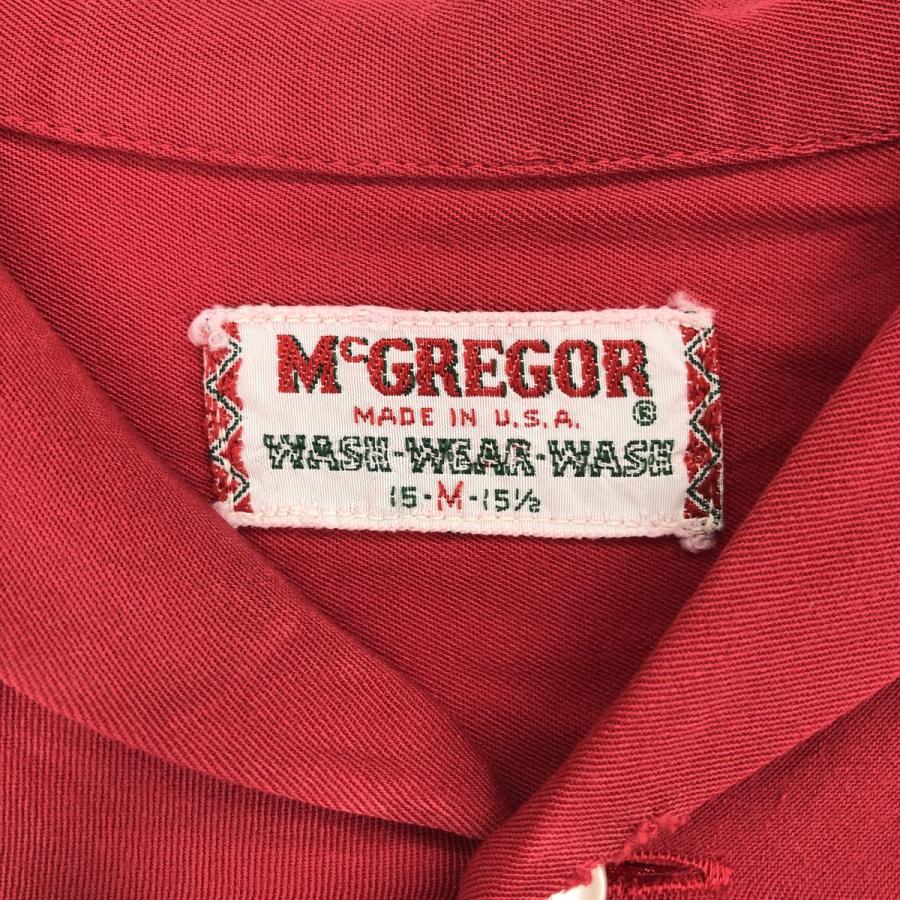 McGREGOR 古着 60年代 マックレガー ボウリングシャツ USA製 メンズM  