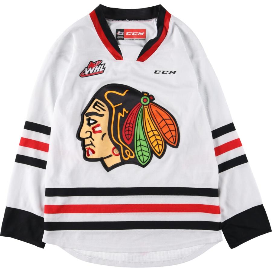 新着商品 NHL CCM 古着 CHICAGO V シカゴブラックホークス BLACKHAWKS アイスホッケー