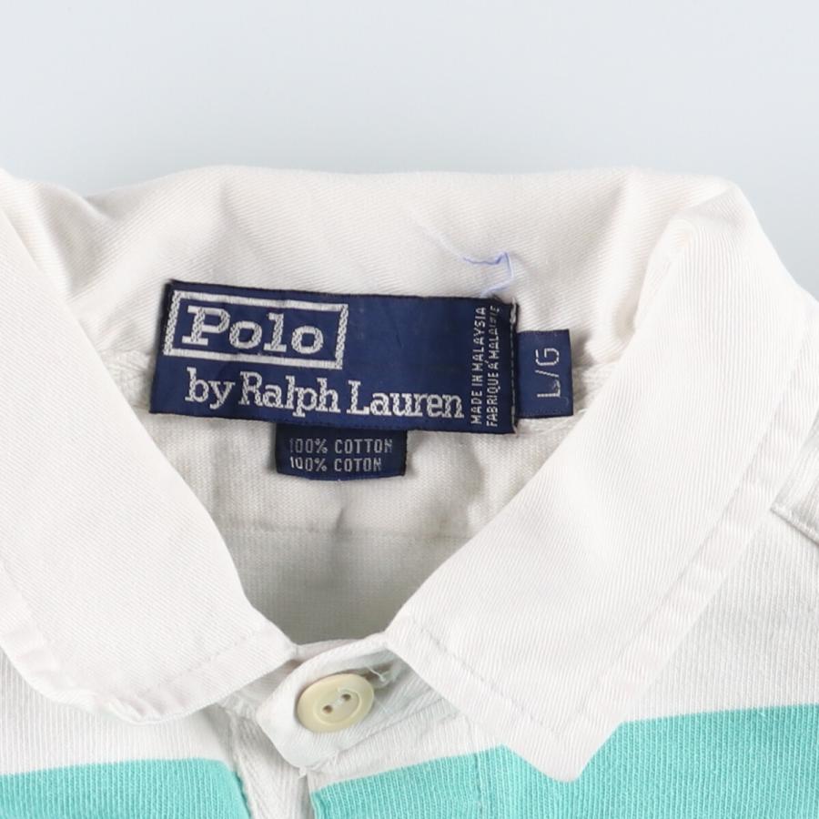 古着 ラルフローレン POLO by Ralph Lauren 長袖 ラガーシャツ メンズL /eaa433003｜jamtrading1｜03