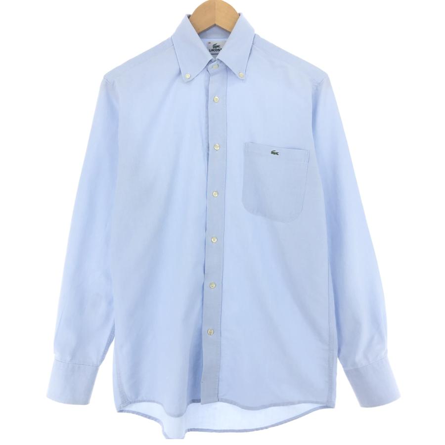 LACOSTE 古着 90年代 ラコステ フランス企画 長袖 ボタンダウンシャツ 