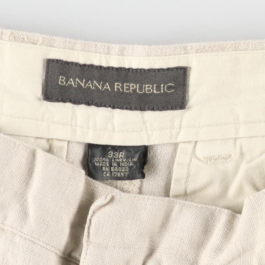 古着 バナナリパブリック BANANA REPUBLIC リネンパンツ スラックス メンズw32 /eaa433499｜jamtrading1｜03