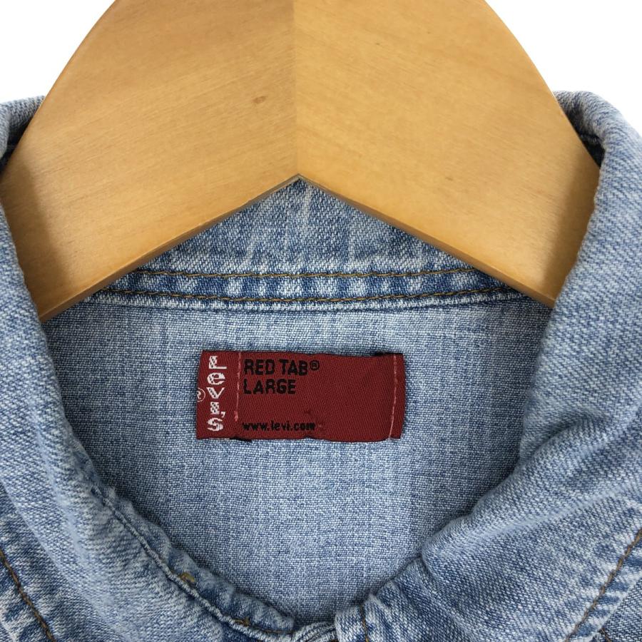 古着 リーバイス Levi's RED TAB 長袖 デニム ウエスタンシャツ メンズL /eaa433857｜jamtrading1｜03