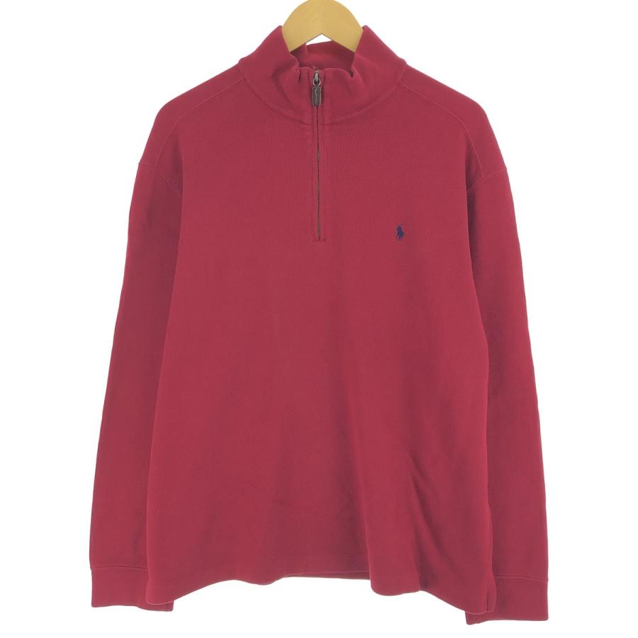 古着 ラルフローレン Ralph Lauren LAUREN ローレン ハーフジップスウェットシャツ トレーナー レディースM相当 /eaa472197 【SS2506_30】 古着 ラルフローレン Ralph Lauren LAUREN ローレン ハーフ