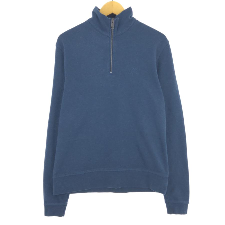 BURBERRY 古着 バーバリー Burberry's BRIT ハーフジップ