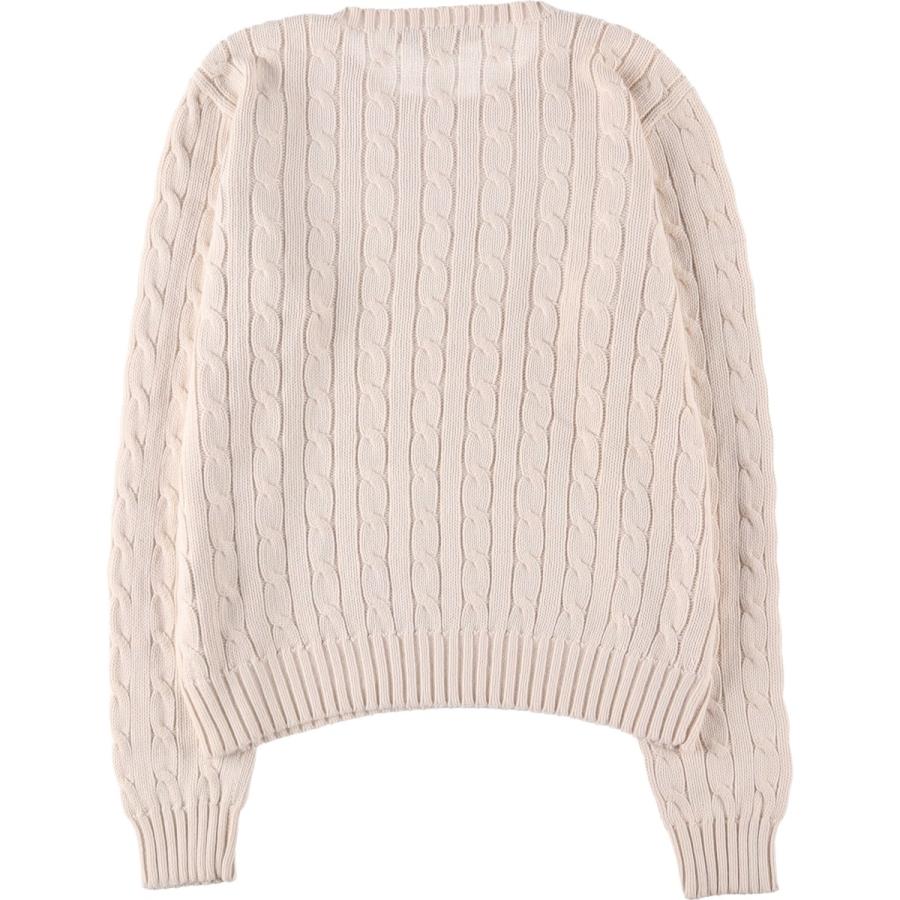 古着 ラルフローレン Ralph Lauren ケーブル編み コットンニット