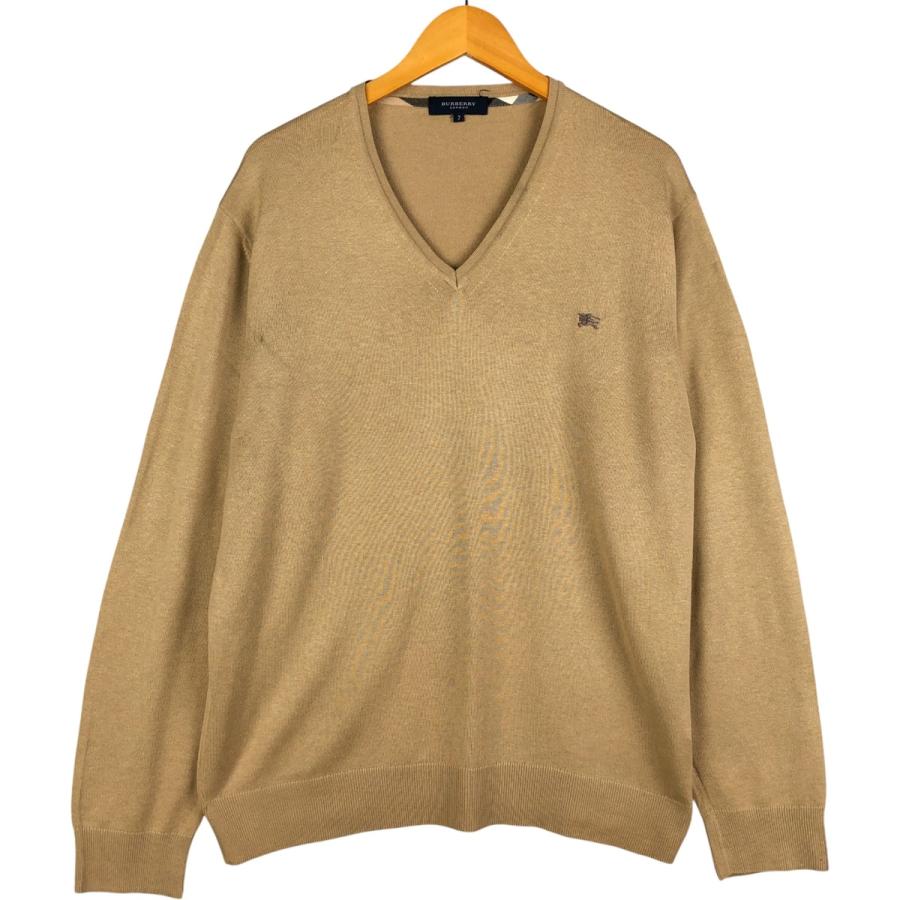 イギリス製 バーバリーズ コットンニット BURBERRY（バーバリー） 古着 Burberry's BURBERRY LONDON Vネック