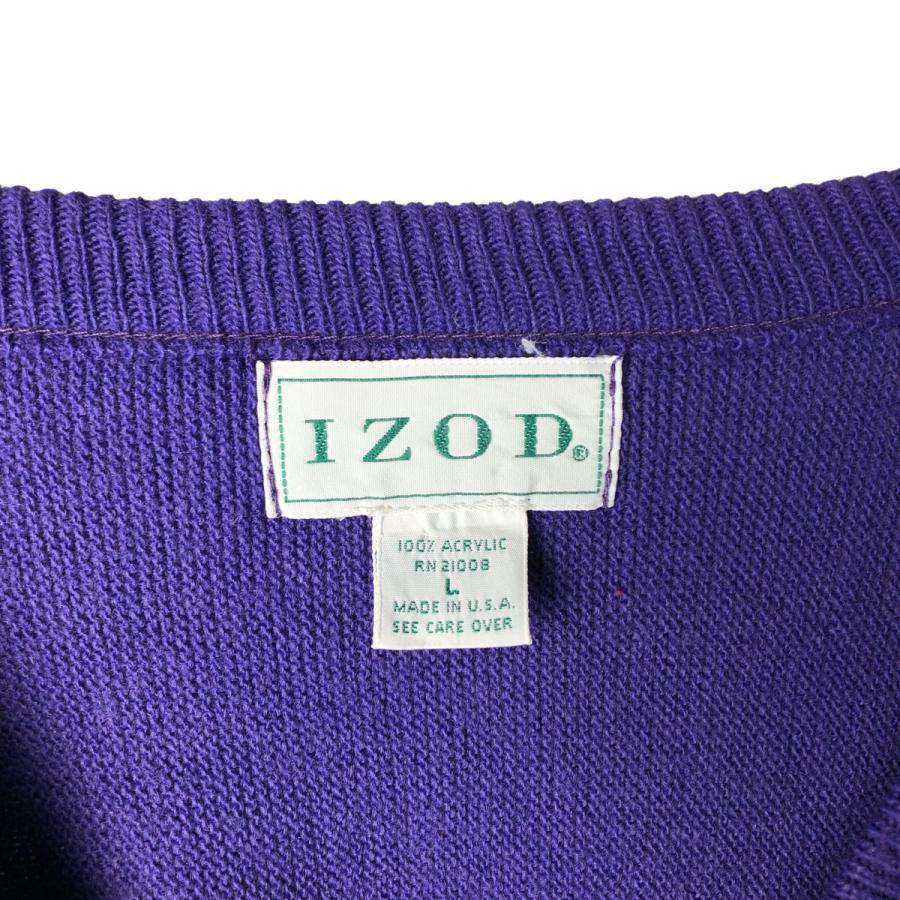 LACOSTE（ラコステ） 古着 90年代~ LACOSTE IZOD Vネック アクリル